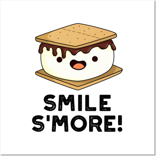 Smile Smore Cute Sweet Food Pun Posters and Art